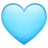 Light Blue Heart Emoji 🩵 image - WhatsApp style
