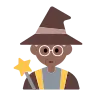 Mage: Medium-Dark Skin Tone Emoji 🧙🏾 image - Tossface style