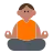Man In Lotus Position: Medium Skin Tone