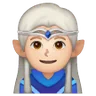 Man Elf: Light Skin Tone Emoji 🧝🏻‍♂️ image - Samsung style