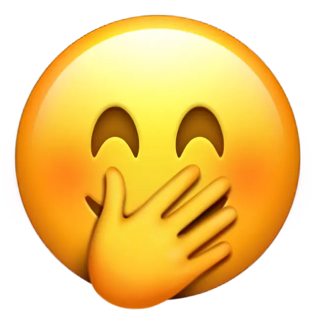 Smiling ใบหน้า With Smiling Eyes และมือปิดปาก