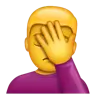 Person Facepalming Emoji 🤦 image - WhatsApp style