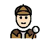 Detective: Light Skin Tone Emoji 🕵🏻 image - OpenMoji style