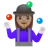 Woman Juggling: Medium Skin Tone