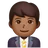 Man Office Worker: Medium-Dark Skin Tone