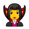 Woman Vampire Emoji 🧛‍♀️ image - Telegram style