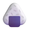 Rice Ball Emoji 🍙 image - Microsoft 3D Fluent style
