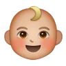 Baby: Medium-Light Skin Tone Emoji 👶🏼 image - Samsung style