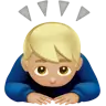 Man Bowing: Medium-Light Skin Tone Emoji 🙇🏼‍♂️ image - Apple style