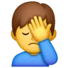 Man Facepalming Emoji 🤦‍♂️ image - Samsung style