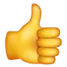 Thumbs Up Sign Emoji 👍 image - WhatsApp style