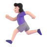 Woman Running: Light Skin Tone Emoji 🏃🏻‍♀️ image - Microsoft 3D Fluent style