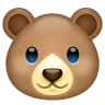 Emoji Orso faccia 🐻 image - WhatsApp style