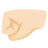 Left-Facing Fist: Light Skin Tone Emoji 🤛🏻 image - Google Noto Color style
