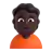 Person Frowning: Dark Skin Tone