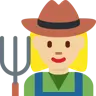 Woman Farmer: Medium-Light Skin Tone Emoji 👩🏼‍🌾 image - Twitter / X (Twemoji) style