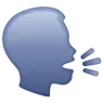 Emoji Speaking Head In Silhouette 🗣 image - WhatsApp style