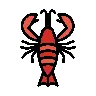 Emoji aragosta 🦞 image - OpenMoji style