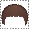 Component lockiges Haar Emoji 🦱 image - Google Noto Color style