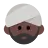 Man Wearing Turban: Dark Skin Tone