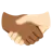 Handshake: Light Skin Tone, Medium-Dark Skin Tone