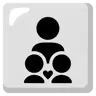 Family: Adult, Adult, Child Emoji 🧑‍🧑‍🧒 image - Google Noto Color style