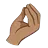 Pinched Fingers: Medium Skin Tone