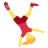 Woman Cartwheeling
