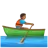 Man Rowing Boat: Medium-Dark Skin Tone