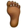 Foot: Medium-Dark Skin Tone Emoji 🦶🏾 image - WhatsApp style