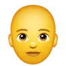 Person: Bald Emoji 🧑‍🦲 image - WhatsApp style