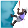Woman Climbing: Dark Skin Tone Emoji 🧗🏿‍♀️ image - Samsung style