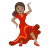 Woman Dancing: Medium Skin Tone
