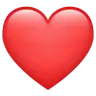 Red Heart Emoji ❤ image - WhatsApp style