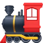 Locomotiva a vapor Emoji 🚂 image - Facebook Meta style