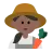 Woman Farmer: Medium-Dark Skin Tone