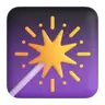 Emoji Fuochi d'artificio Sparkler 🎇 image - Microsoft 3D Fluent style
