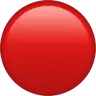Büyük Kırmızı Daire Emoji 🔴 image - Apple style