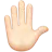 Raised Hand: Light Skin Tone