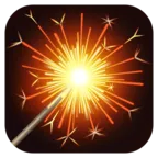 Emoji Fuochi d'artificio Sparkler 🎇 image - Facebook Meta style