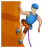Man Climbing: Medium-Light Skin Tone