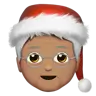 Mx Claus: Medium Skin Tone Emoji 🧑🏽‍🎄 image - Apple style