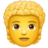 Person: Curly Hair Emoji 🧑‍🦱 image - WhatsApp style