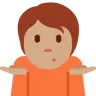 Person Shrugging: Medium Skin Tone Emoji 🤷🏽 image - Twitter / X (Twemoji) style