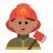 Man Firefighter: Medium Skin Tone