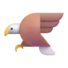 鹰 Emoji 🦅 image - Microsoft 3D Fluent style
