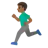 Man Running: Medium-Dark Skin Tone