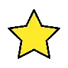 Star Emoji ⭐ image - OpenMoji style