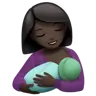 Breast-Feeding: Dark Skin Tone Emoji 🤱🏿 image - Apple style