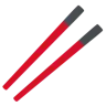 Baguettes Emoji 🥢 image - Google Noto Color style